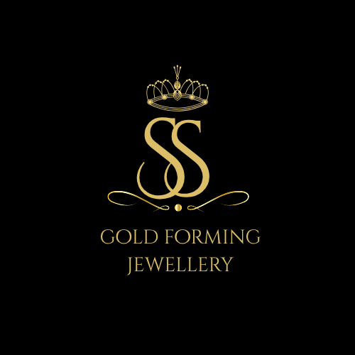 Black and Gold Crown Minimalist Jewelry Logo